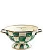 MacKenzie-Childs Check Enamel Colander, Color:Emerald Check - Image 1
