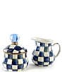 MacKenzie-Childs Check Enamel Creamer, Color:Royal Check - Image 2