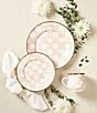 MacKenzie-Childs Check Enamel Dinner Plate, Color:Rosy Check - Image 2
