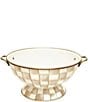 MacKenzie-Childs Check Enamel Everything Bowl, Color:Mocha Check - Image 1