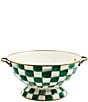 MacKenzie-Childs Check Enamel Everything Bowl, Color:Emerald Check - Image 1