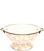 MacKenzie-Childs Check Enamel Everything Bowl, Color:Rosy Check - Image 1