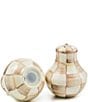 MacKenzie-Childs Check Salt & Pepper Shaker Set, Color:Mocha Check - Image 3