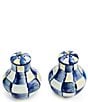 MacKenzie-Childs Check Salt & Pepper Shaker Set, Color:Royal Check - Image 2