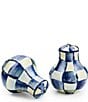 MacKenzie-Childs Check Salt & Pepper Shaker Set, Color:Royal Check - Image 3