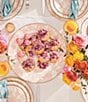 MacKenzie-Childs Check Enamel Serving Platter, Color:Rosy Check - Image 2