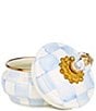 MacKenzie-Childs Check Enamel Squashed Pot Canister - Image 2