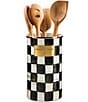 MacKenzie-Childs Check Enamel Utensil Holder, Color:Courtly Check - Image 3
