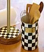 MacKenzie-Childs Check Enamel Utensil Holder, Color:Courtly Check - Image 4