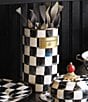 MacKenzie-Childs Check Enamel Utensil Holder, Color:Courtly Check - Image 5