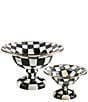 MacKenzie-Childs Check Footed Compote, Color:Courtly Check - Image 4