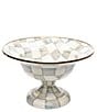 MacKenzie-Childs Check Footed Compote, Color:Sterling Check - Image 2