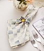 MacKenzie-Childs Check Cotton Napkin, Color:Sterling Check - Image 2