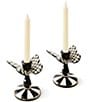 MacKenzie-Childs Check Tall Butterfly Candlesticks, Set of 2, Color:Courtly - Image 2