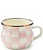 MacKenzie-Childs Check Teacup, Color:Rosy Check - Image 1