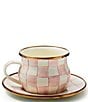 MacKenzie-Childs Check Teacup, Color:Rosy Check - Image 2