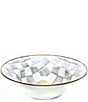 MacKenzie-Childs Check Enamel 12#double; Serving Bowl, Color:Sterling Check - Image 1