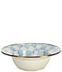MacKenzie-Childs Check Enamel 12#double; Serving Bowl - Image 1