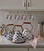 MacKenzie-Childs Check Enamel Tea Kettle - Image 3