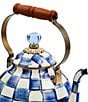 MacKenzie-Childs Check Enamel 3-Quart Tea Kettle, Color:Royal Check - Image 2