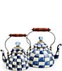 MacKenzie-Childs Check Enamel 3-Quart Tea Kettle, Color:Royal Check - Image 3