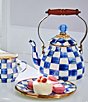 MacKenzie-Childs Check Enamel 3-Quart Tea Kettle, Color:Royal Check - Image 4