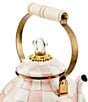 MacKenzie-Childs Check Enamel 3-Quart Tea Kettle, Color:Rosy Check - Image 2