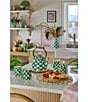 MacKenzie-Childs Check® Enamel Mug, Color:Emerald Check - Image 4