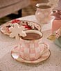 MacKenzie-Childs Check® Enamel Mug, Color:Rosy Check - Image 3