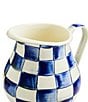 MacKenzie-Childs Check Enamel Pitcher, Color:Royal Check - Image 2