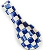 MacKenzie-Childs Check Enamel Spoon Rest, Color:Royal Check - Image 2