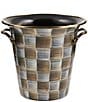 MacKenzie-Childs Sophisticheck Stainless Steel Wine Cooler - Image 1