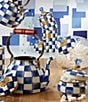 MacKenzie-Childs Sweets Jar with Check Lid, Color:Royal Check - Image 6