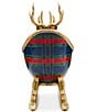 MacKenzie-Childs Timeless Tartan Collection Deer Sleigh Figurine - Image 3