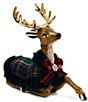 MacKenzie-Childs Timeless Tartan Resting Deer Figurine - Image 1