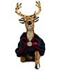MacKenzie-Childs Timeless Tartan Resting Deer Figurine - Image 4