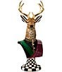 MacKenzie-Childs Timeless Tartan Collection Stag Head Bust - Image 1