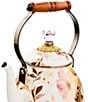 MacKenzie-Childs Wild Rose 2-Qt. Tea Kettle, Color:Wild Rose White - Image 2