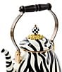 MacKenzie-Childs Zebra Enamel Tea Kettle, 2-Qt., Color:Zebra - Image 2