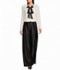 Maggy London Double Satin Bow Allover Sequin Velvet Jacket - Image 3
