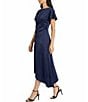 Maggy London Short Flutter Sleeve Midi Dress - Image 3