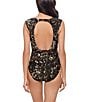 Magicsuit Balinese Dash Cap Sleeve Open Portrait Back One Piece Swimsuit, Color:Black/Multi - Image 2
