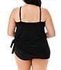 Color:Black - Image 6 - Plus Size Parker Control Fit Convertible Underwire High Neck Swim Dress