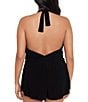 Color:Black - Image 2 - Plus Size Solid Bianca One-Piece Control Fit Swimsuit Romper
