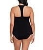 Magicsuit Plus Size Solid Taylor V-Neck Underwire Tankini Swim Top & Solid Jersey Brief Shirred Swim Bottom - Image 2