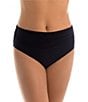 Magicsuit Plus Size Solid Taylor V-Neck Underwire Tankini Swim Top & Solid Jersey Brief Shirred Swim Bottom - Image 5