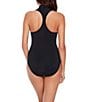 Magicsuit Scuba Coco Zip Front High Neck Underwire One Piece Swimsuit, Color:Black - Image 2