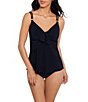 Magicsuit Solid Akikio V-Neck Tankini Swim Top & Solid Jersey High Waist Swim Bottom - Image 1