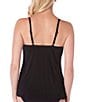 Magicsuit Solid Chloe V-Neck Draped Layered Tankini Swim Top - Image 2