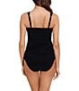 Magicsuit Solid Dani Adjustable Drawstring V-Neck Tankini Swim Top & Solid Jersey High Waist Swim Bottom - Image 2
